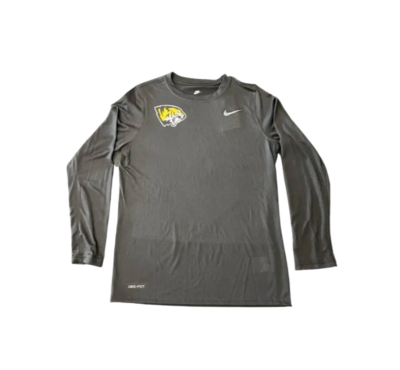 Mens Black Long Sleeve Dri-Fit Main Image